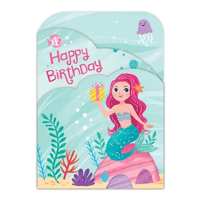 Decorate You Own Sticker Card - Mermaid