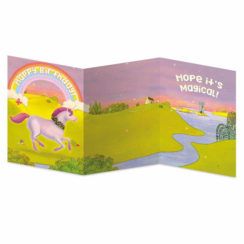 Decorate You Own Sticker Card - Rainbow Unicorn