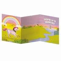 Decorate You Own Sticker Card - Rainbow Unicorn