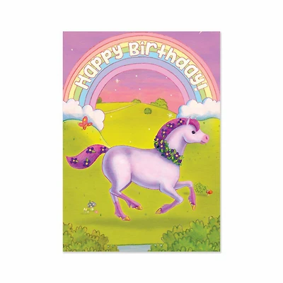 Decorate You Own Sticker Card - Rainbow Unicorn