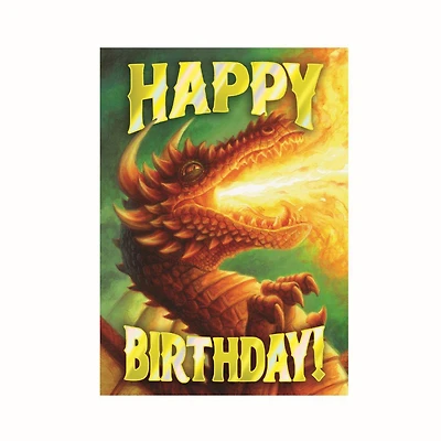 Dragon Foil Birthday Card