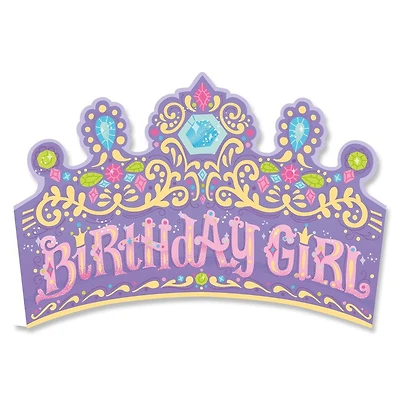 Glitter Crown Birthday Card