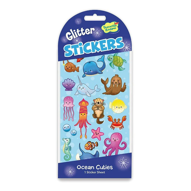 Glitter Sticker Pack - Ocean Cuties