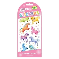 Glitter Sticker Pack - Rainbow Ponies