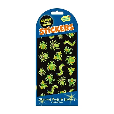 Glow in the Dark Sticker Pack - Bugs and Spiders