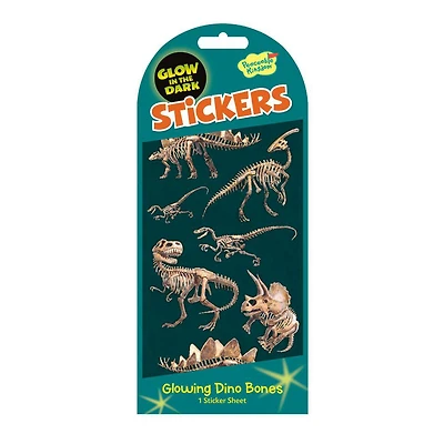 Glow in the Dark Sticker Pack - Dino Bones