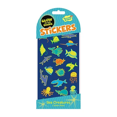 Glow in the Dark Sticker Pack - Sea Creatures