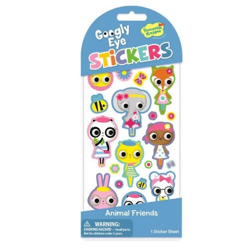 Googly Eye Sticker Pack Animal Friends