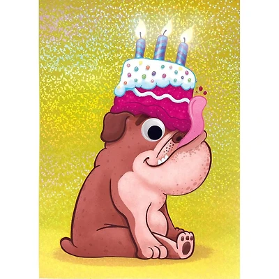 Googly Eyes - Bulldog Birthday Card