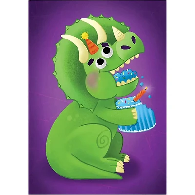 Googly Eyes - Dinosaur Birthday Card