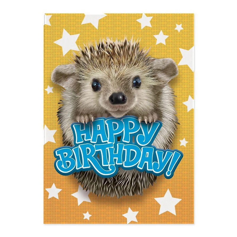Hedgehog Foil Birthday Card