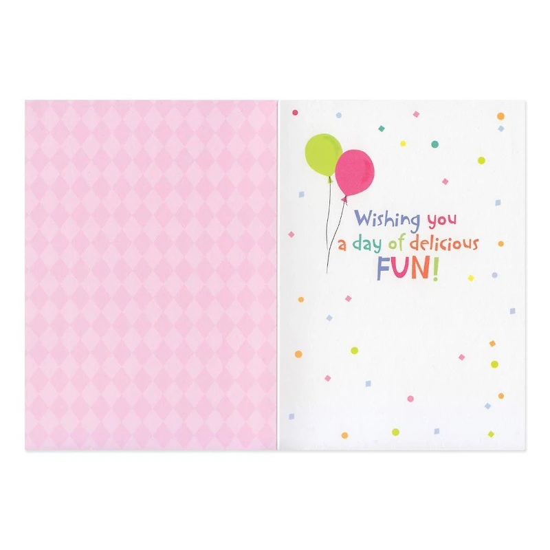 Macaroons Glitter Birthday Card