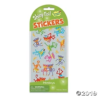 Monkeys Foil Sticker Pack