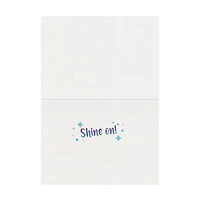 Narwhal Foil Birthday Card