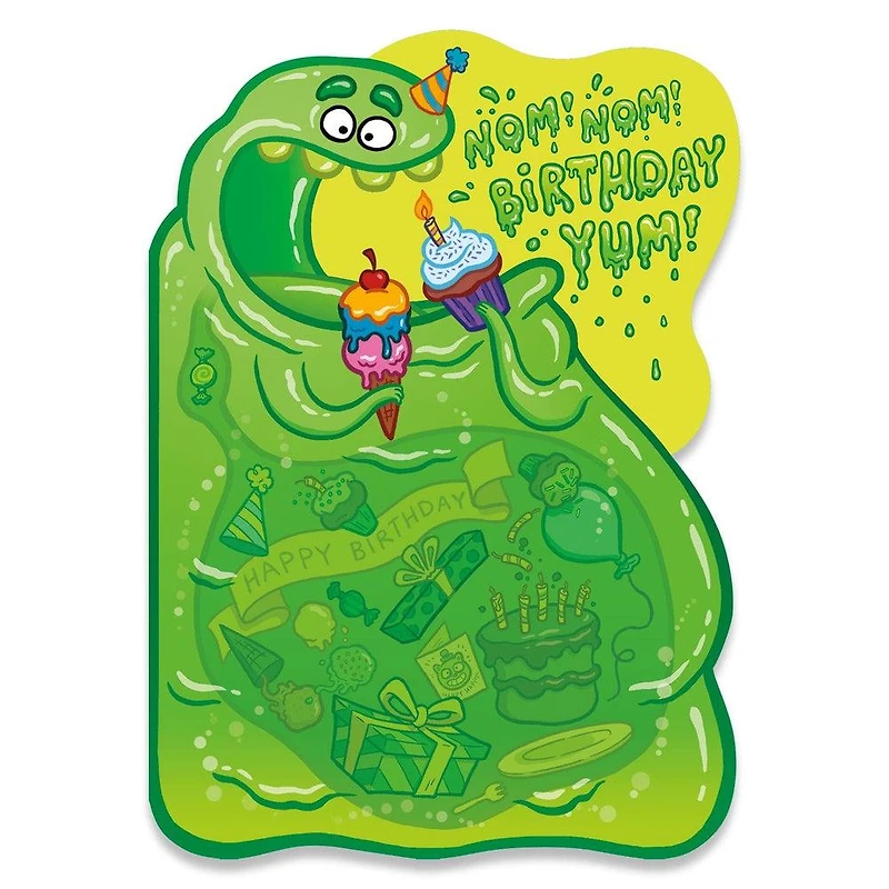 Neon Birthday Card Blob