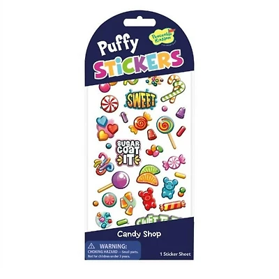 Puffy Sticker Pack - Candy Shop