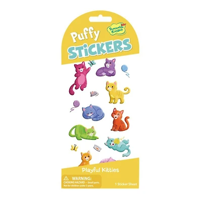Puffy Sticker Pack - Playful Kittens