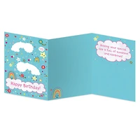Rainbow With Stickers Card