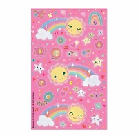 Rainbow With Stickers Card