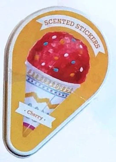 Scented Sticker Tin - Cherry Ice Cream