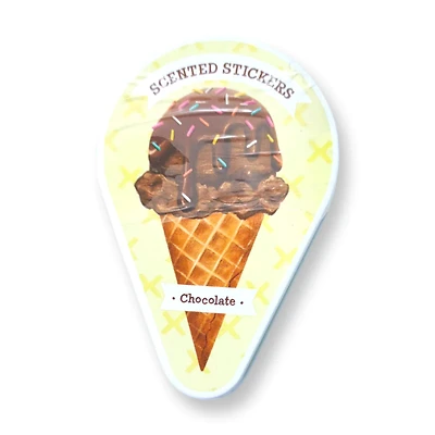Scented Sticker Tin - Chocolate Ice Cream