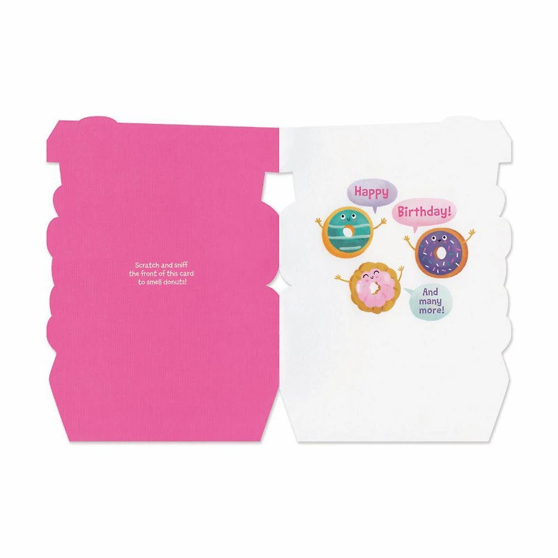 Scratch & Sniff Birthday Card - Box of Donuts