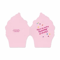 Scratch & Sniff Birthday Card - Cherry Cupcake