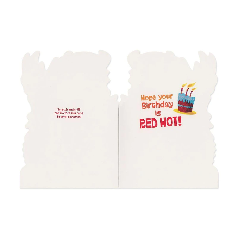 Scratch & Sniff Birthday Card - Fire Breathing Dragon
