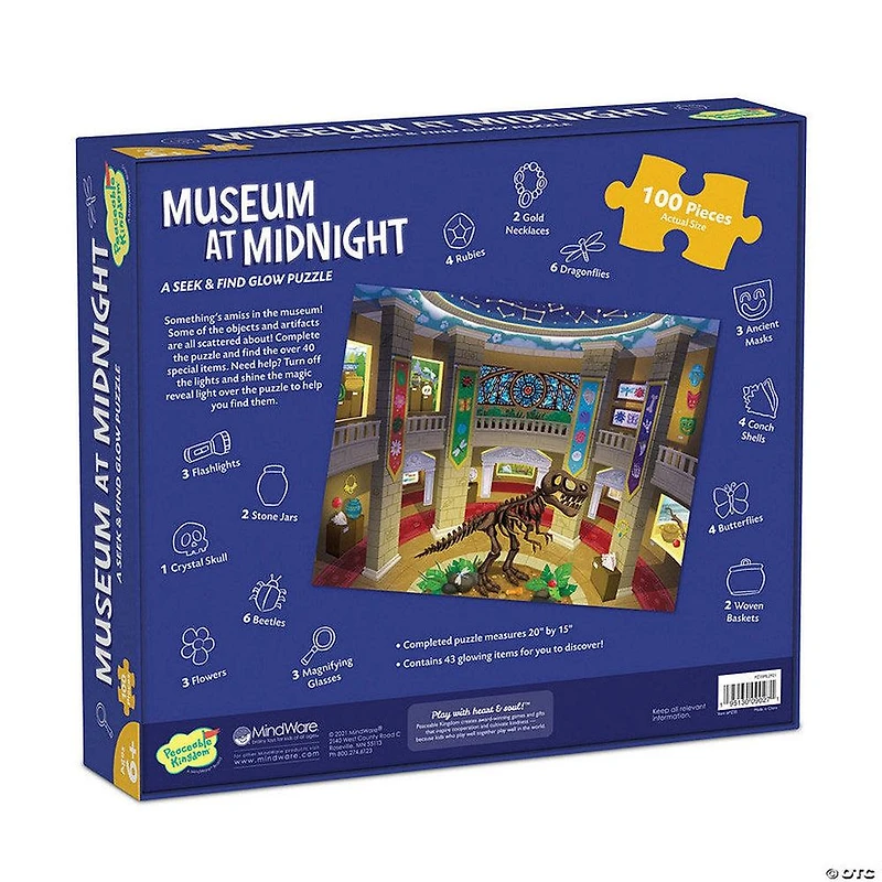 Seek and Find Glow Puzzle - Museum at Midnight