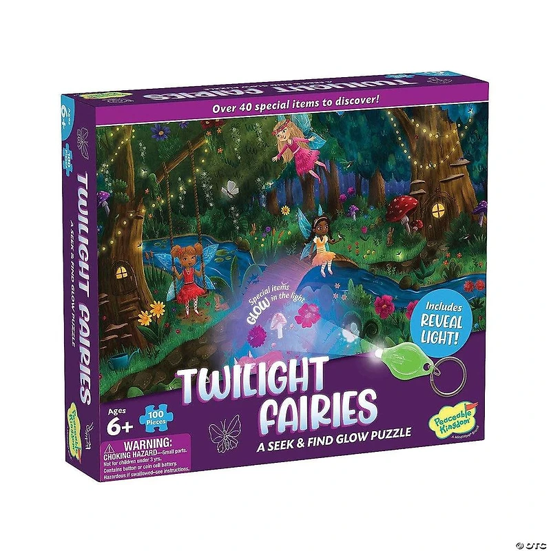 Seek and Find Glow Puzzle - Twilight Fairies