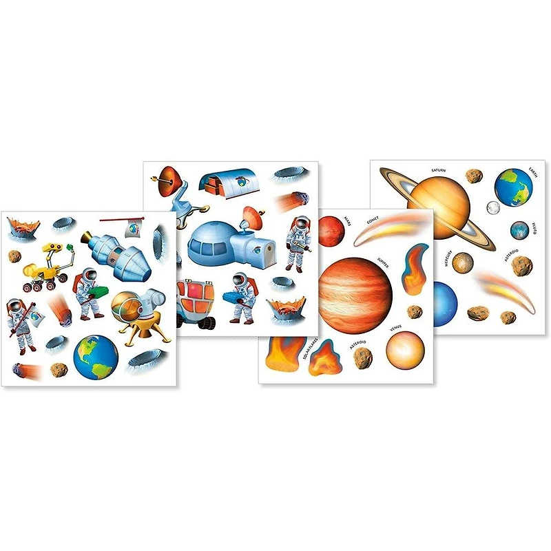 Space Adventure Reusable Sticker Tote