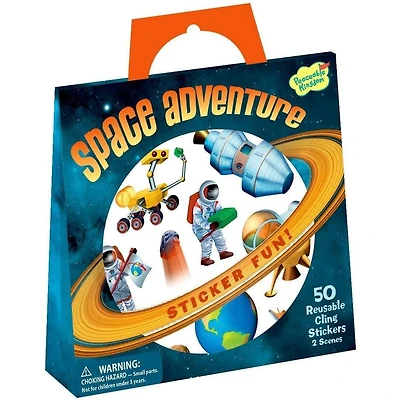 Space Adventure Reusable Sticker Tote
