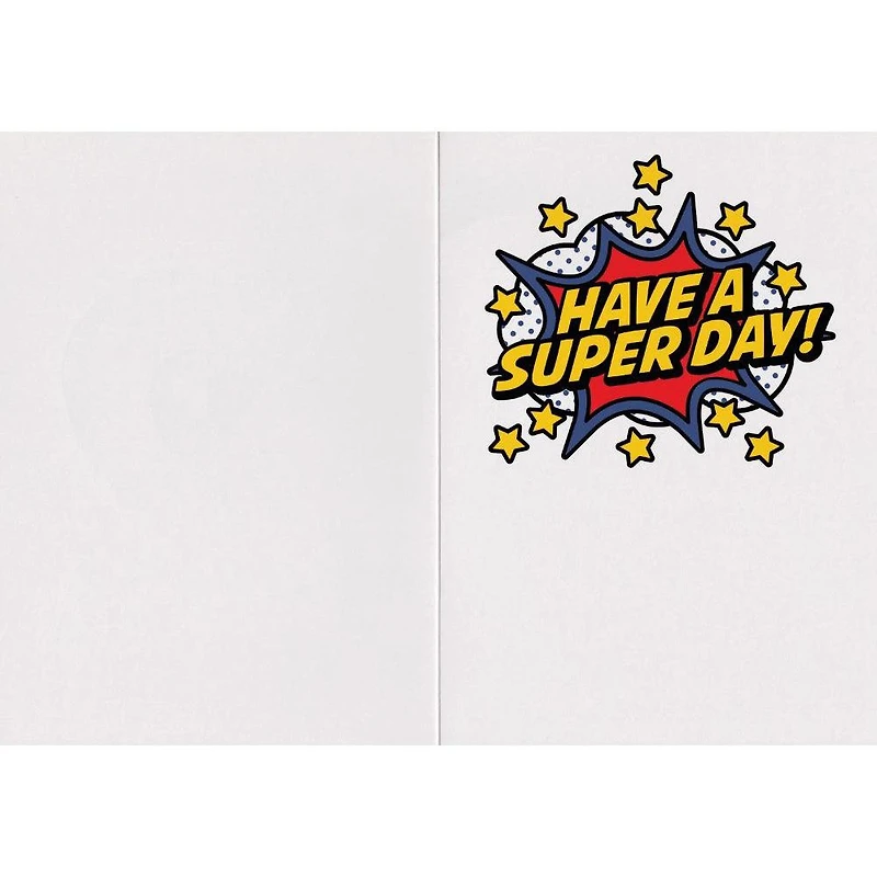 Super Hero Foil Birthday Card