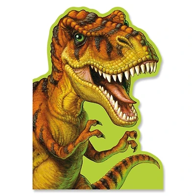 T-Rex Die Cut Birthday Card
