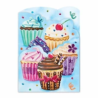 Tri Fold Birthday Card - Cupcake