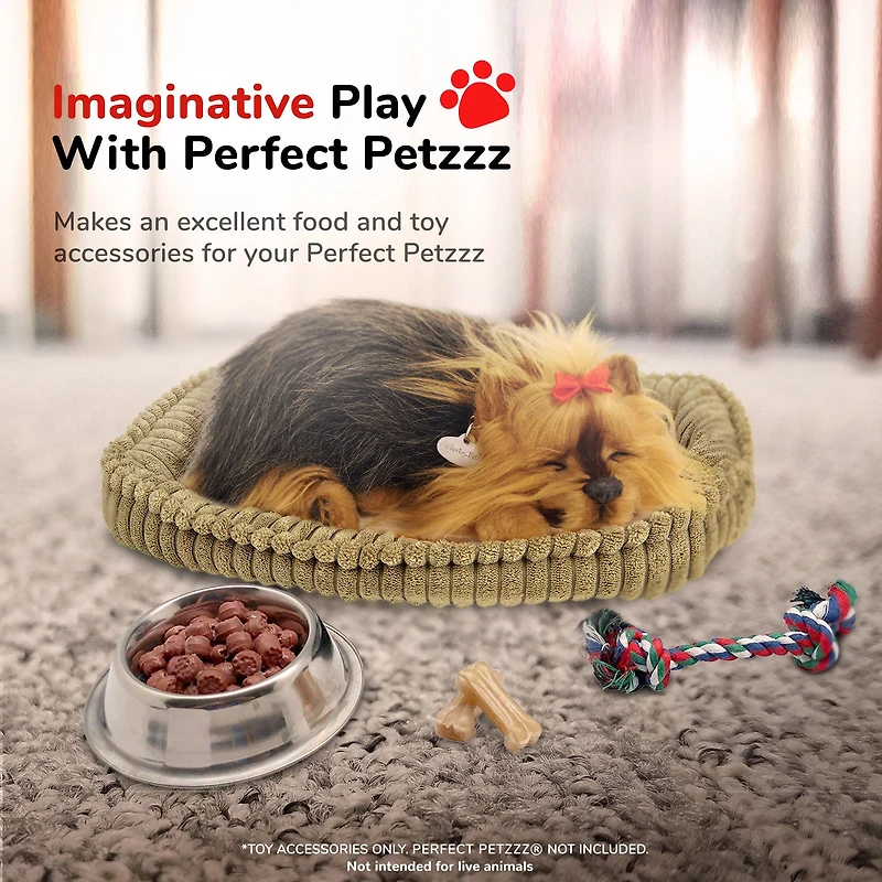 Perfect Petzzz Accessories - Dog Bowl & Toy Set