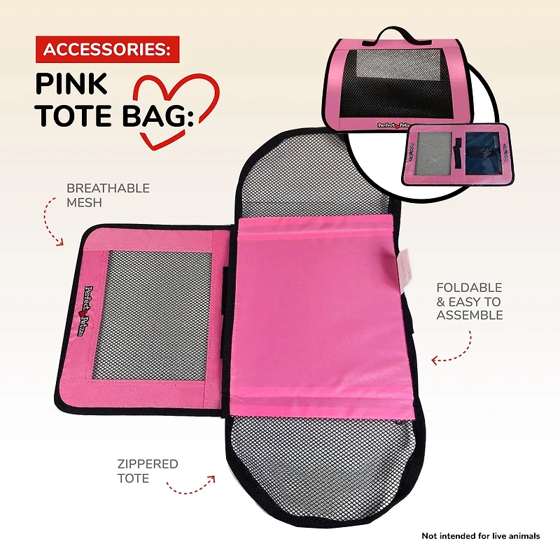 Perfect Petzzz Accessories - Pink Tote