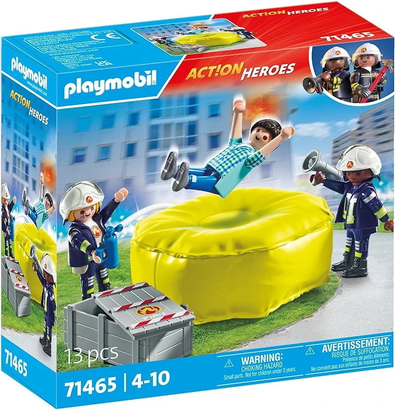 Firefighter with Air Pillow