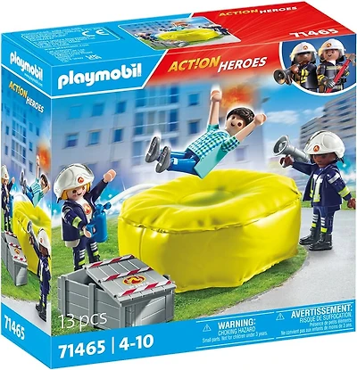 Firefighter with Air Pillow