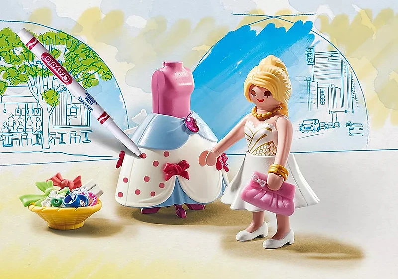PLAYMOBIL Color: Fashion Show Designer with Clothes and Accessories