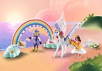 Princess Magic: Pegasus with Rainbow in the Clouds