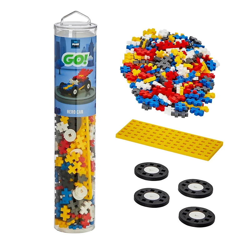 Plus-Plus Tube - 200 pc Color Cars - Hero