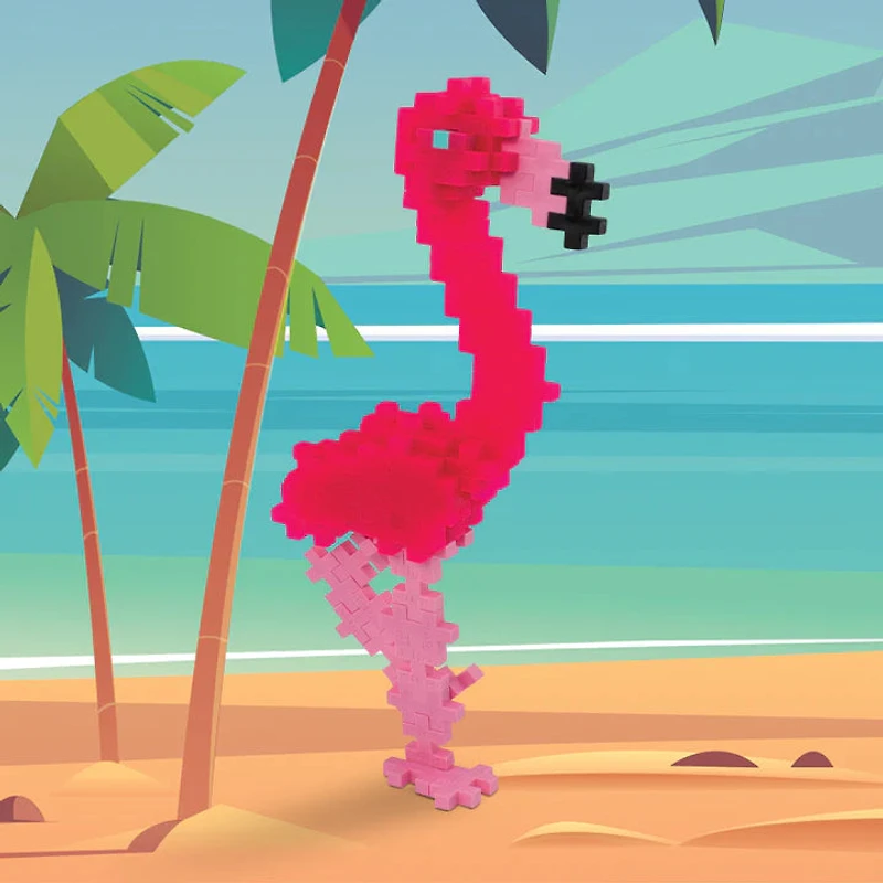 Plus-Plus Tube - Flamingo
