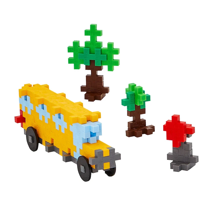 Plus-Plus Tube - School Bus