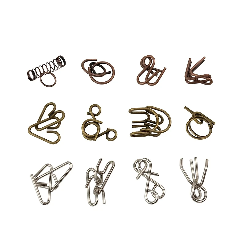 Ancient Metal Puzzle Set - 12 Pack