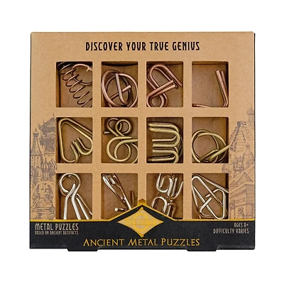 Ancient Metal Puzzle Set - 12 Pack