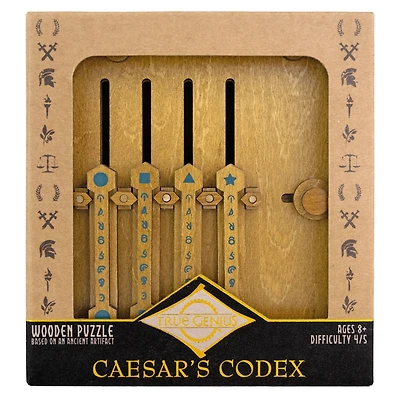 Caesar's Codex - Lever Sliding Wooden Puzzle