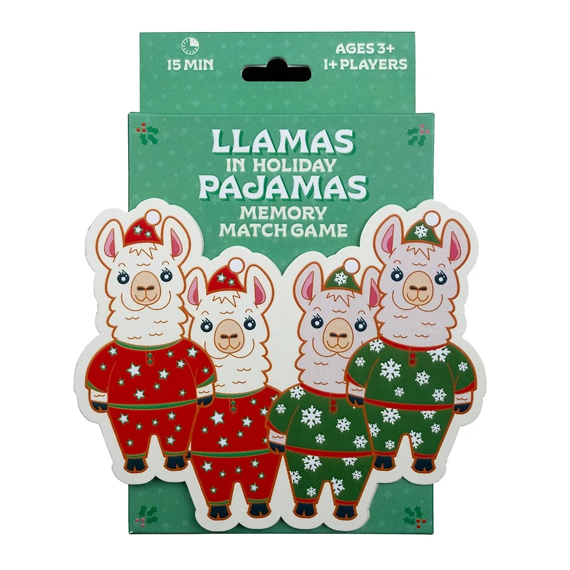 Llamas in Pajamas - Holiday Memory Game