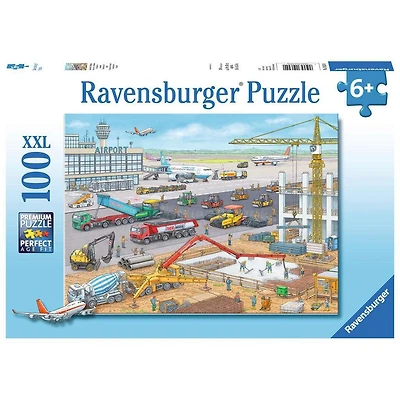 Construction At The Airport - 100 Piece Puzzle