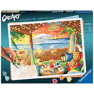 CreArt Cozy Cabana 12x16 Paint by Number